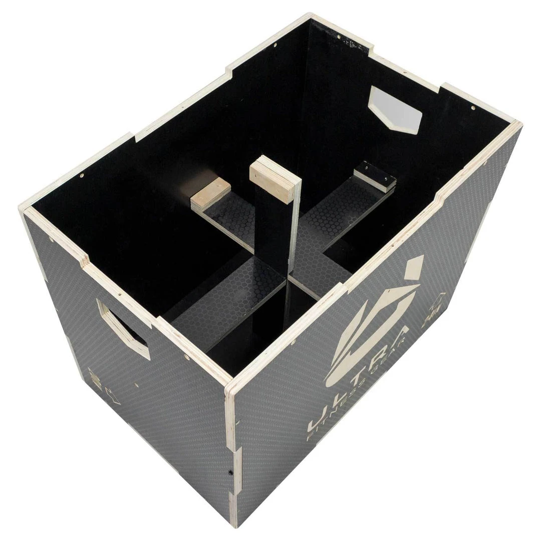 Ultra Fitness Gear 3 In 1 Anti-Slip Wood Plyo Box For Jump, Crossfit, Plyometrics. Sizes: 30/24/20, 24/20/16, 20/18/16, Or 16/14/12 24 Ultra Fitness Gear 3 In 1 Anti-Slip Wood Plyo Box For Jump, Crossfit, Plyometrics. Sizes: 30/24/20, 24/20/16, 20/18/16, Or 16/14/12