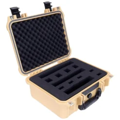 Elkton Outdoors 3 PISTOL HARD GUN CASE- TSA APPROVED: CRUSH RESISTANT & WATERPROOF