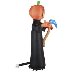 Holidayana 10 Ft Pumpkin Head Reaper With Scythe Halloween Inflatable HOME GOODS