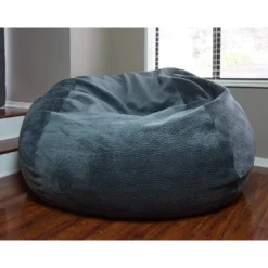 Moonstone Grey Velvet 4ft Memory Foam Bean Bag