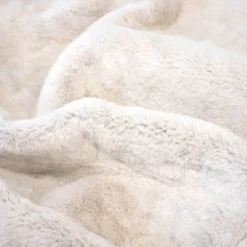 Moonstone White Fur 4ft Memory Foam Bean Bag HOME GOODS