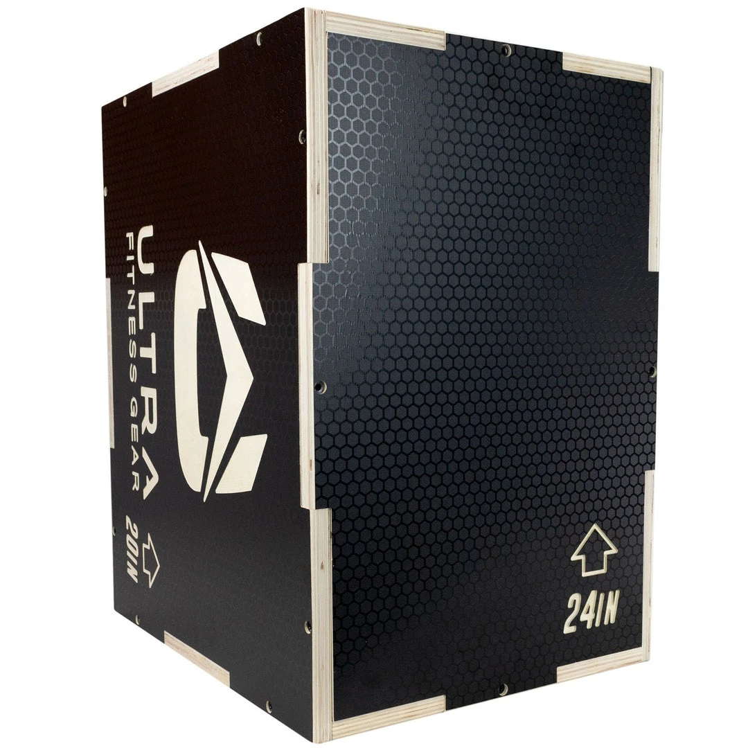 Ultra Fitness Gear 3 In 1 Anti-Slip Wood Plyo Box For Jump, Crossfit, Plyometrics. Sizes: 30/24/20, 24/20/16, 20/18/16, Or 16/14/12 23 Ultra Fitness Gear 3 In 1 Anti-Slip Wood Plyo Box For Jump, Crossfit, Plyometrics. Sizes: 30/24/20, 24/20/16, 20/18/16, Or 16/14/12
