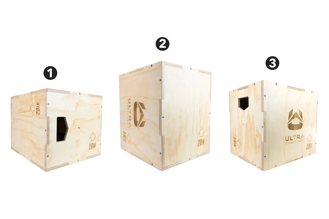 Ultra Fitness Gear 3 In 1 Wood Plyo Box For Jump, Crossfit, Plyometrics. Sizes: 30/24/20, 24/20/16, 20/18/16, Or 16/14/12 SPORTING GOODS 12 Ultra Fitness Gear 3 In 1 Wood Plyo Box For Jump, Crossfit, Plyometrics. Sizes: 30/24/20, 24/20/16, 20/18/16, Or 16/14/12 SPORTING GOODS