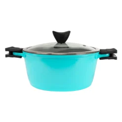 Zelancio 7 Piece Cast Aluminum Ceramic Coated Nonstick Cookware Set, Induction Base