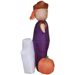 Holidayana HOME GOODS 6 Ft Festive Scarecrow With Jack O' Lantern Halloween Inflatable