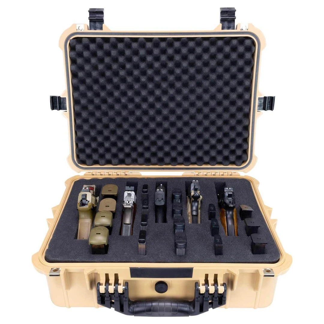 Elkton Outdoors SPORTING GOODS Hard 5 Pistol Gun Case With Locking Holes & Auto Pressure Adjustment 8 Elkton Outdoors SPORTING GOODS Hard 5 Pistol Gun Case With Locking Holes & Auto Pressure Adjustment