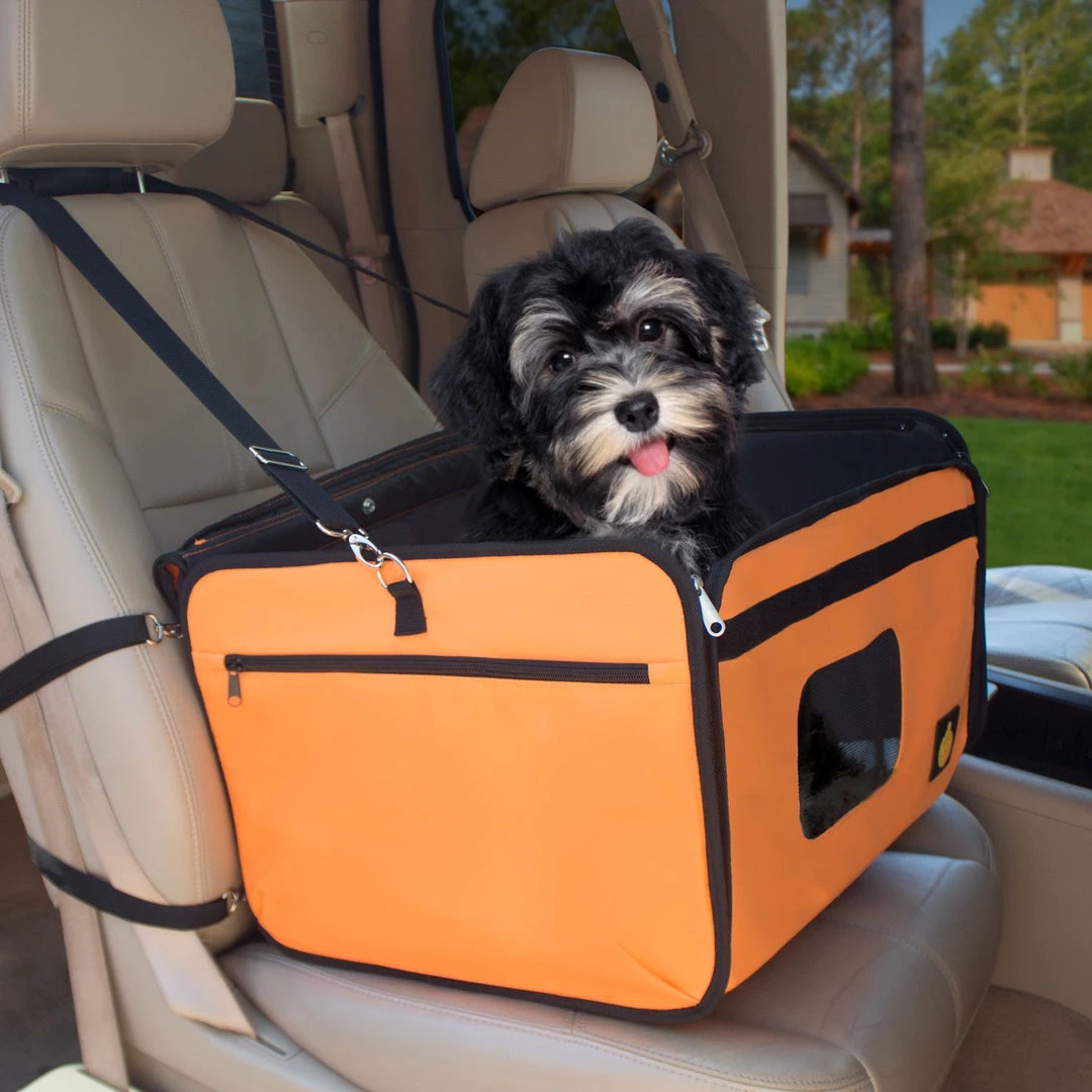 Frontpet Pet Booster Seat With Shoulder Strap And Fleece Padded Insert