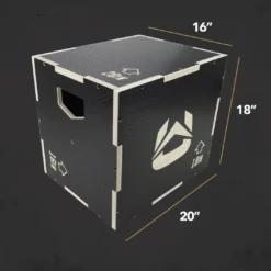 Ultra Fitness Gear 3 In 1 Anti-Slip Wood Plyo Box For Jump, Crossfit, Plyometrics. Sizes: 30/24/20, 24/20/16, 20/18/16, Or 16/14/12 32 Ultra Fitness Gear 3 In 1 Anti-Slip Wood Plyo Box For Jump, Crossfit, Plyometrics. Sizes: 30/24/20, 24/20/16, 20/18/16, Or 16/14/12