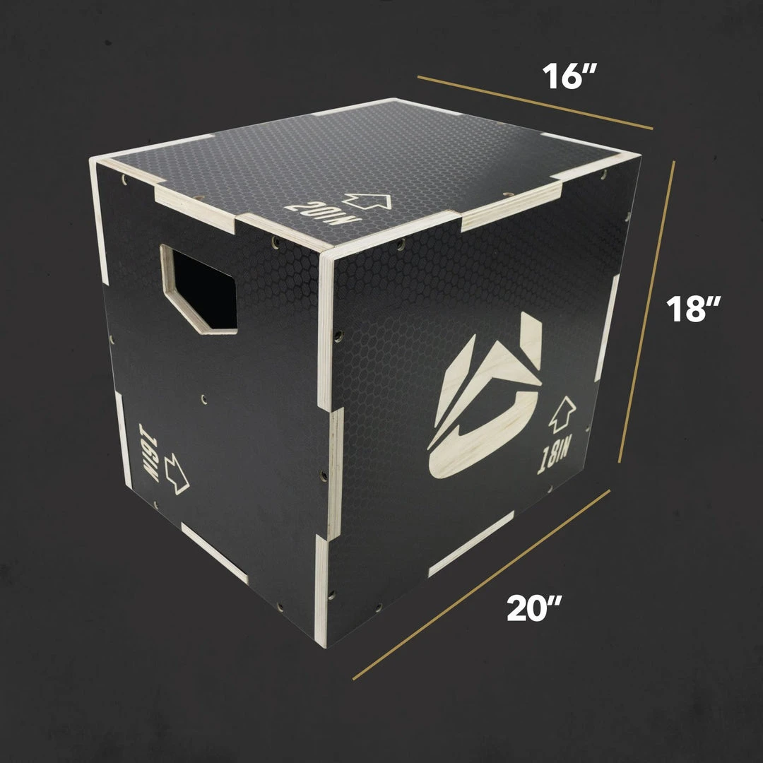 Ultra Fitness Gear 3 In 1 Anti-Slip Wood Plyo Box For Jump, Crossfit, Plyometrics. Sizes: 30/24/20, 24/20/16, 20/18/16, Or 16/14/12 8 Ultra Fitness Gear 3 In 1 Anti-Slip Wood Plyo Box For Jump, Crossfit, Plyometrics. Sizes: 30/24/20, 24/20/16, 20/18/16, Or 16/14/12