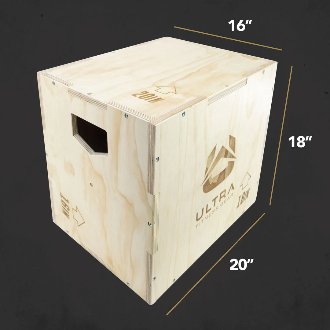 Ultra Fitness Gear 3 In 1 Wood Plyo Box For Jump, Crossfit, Plyometrics. Sizes: 30/24/20, 24/20/16, 20/18/16, Or 16/14/12 SPORTING GOODS 8 Ultra Fitness Gear 3 In 1 Wood Plyo Box For Jump, Crossfit, Plyometrics. Sizes: 30/24/20, 24/20/16, 20/18/16, Or 16/14/12 SPORTING GOODS