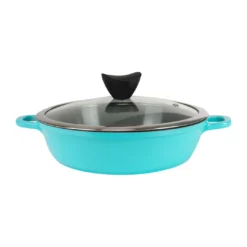 Zelancio 7 Piece Cast Aluminum Ceramic Coated Nonstick Cookware Set, Induction Base