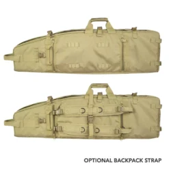 Elkton Outdoors SPORTING GOODS Tactical Rifle Drag Bag With Optional Backpack Straps