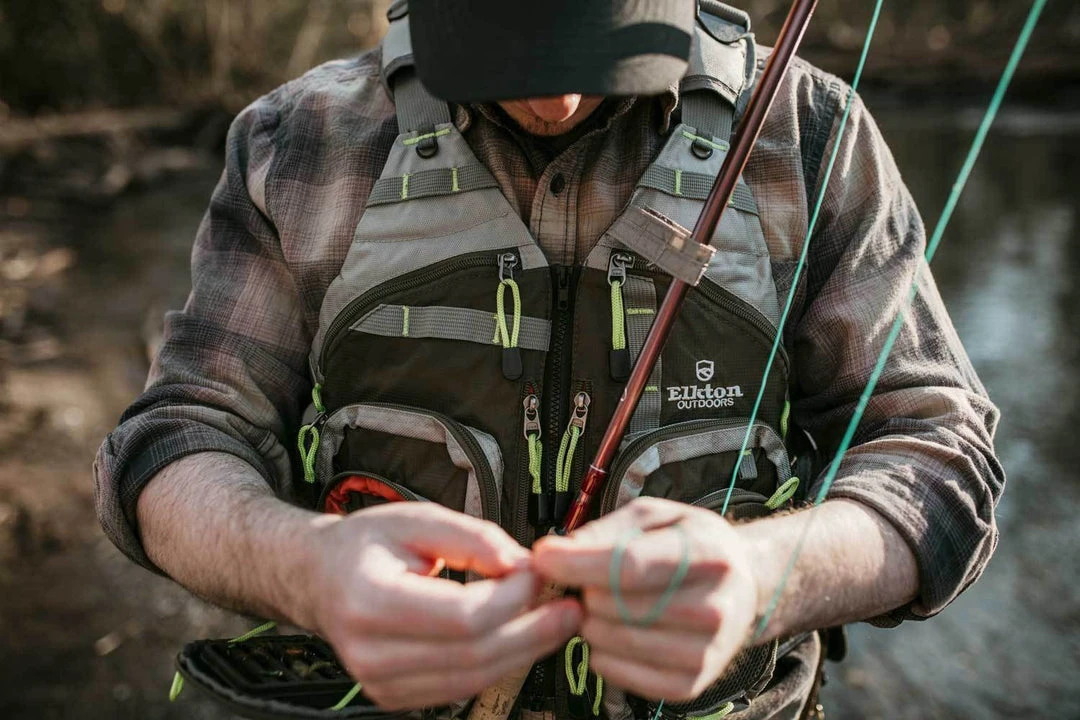 Elkton Outdoors SPORTING GOODS Fly Fishing Vest With Mesh Multi-Pocket Storage 3 Elkton Outdoors SPORTING GOODS Fly Fishing Vest With Mesh Multi-Pocket Storage