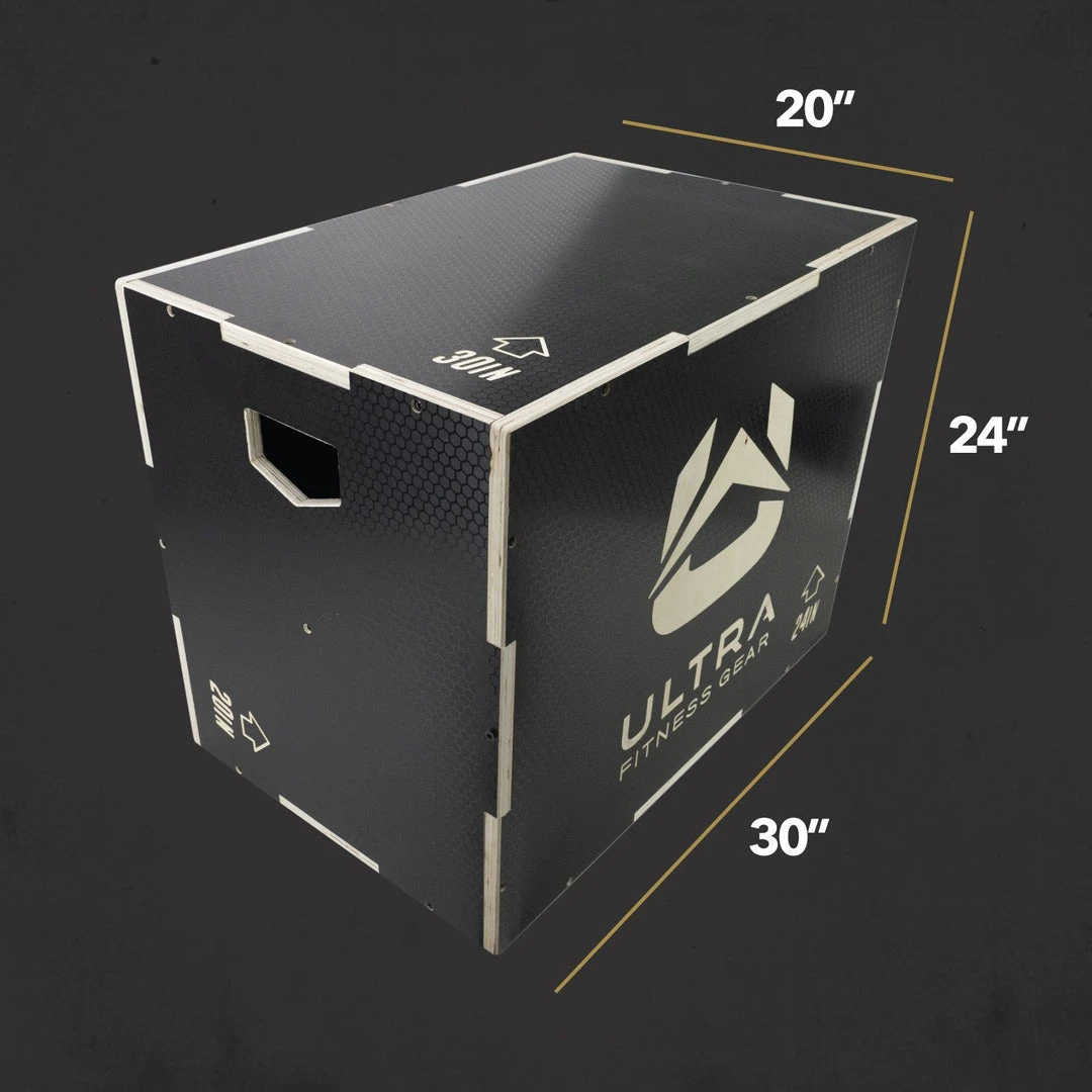 Ultra Fitness Gear 3 In 1 Anti-Slip Wood Plyo Box For Jump, Crossfit, Plyometrics. Sizes: 30/24/20, 24/20/16, 20/18/16, Or 16/14/12 19 Ultra Fitness Gear 3 In 1 Anti-Slip Wood Plyo Box For Jump, Crossfit, Plyometrics. Sizes: 30/24/20, 24/20/16, 20/18/16, Or 16/14/12