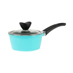 Zelancio 7 Piece Cast Aluminum Ceramic Coated Nonstick Cookware Set, Induction Base