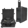 Elkton Outdoors 8 Pistol Hard Rolling Gun Case- TSA Approved: Crush Resistant & Waterproof SPORTING GOODS