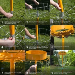 SPORTING GOODS Driftsun Typhoon Heavy Duty Disc Golf Basket, Portable Practice Target