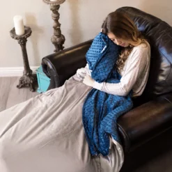 Moonstone HOME GOODS Premium Weighted Blanket In Minky Duvet Cover