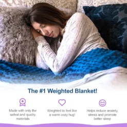 Moonstone HOME GOODS Premium Weighted Blanket In Minky Duvet Cover
