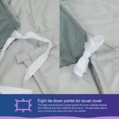 Moonstone Premium Weighted Blanket For Kids | Weighted Blankets In Minky Duvet Cover HOME GOODS