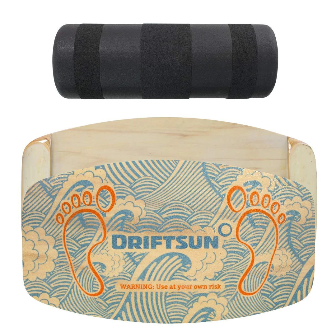 SPORTING GOODS DriftSun Classic Balance Board Hardwood Balance Trainer With Roller 2 SPORTING GOODS DriftSun Classic Balance Board Hardwood Balance Trainer With Roller