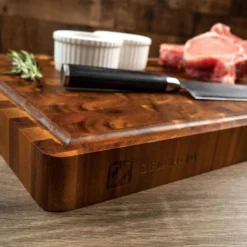 Zelancio HOME GOODS Handcrafted Butcher Block Cutting Board With Drip Catch Groove, 20 X 14 X 1.5 Inches, Thick Chopping Board, Highly Durable And Versatile Chopping Tray