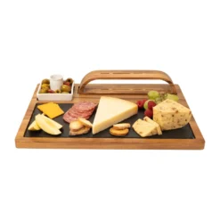 Zelancio Slate Cheese Board, 12 Piece Charcuterie Set Includes 4 Stainless Steel Cheese Knives, Bigger Acacia Serving Tray With Slate Board, And Wood Tool Holder 42 Zelancio Slate Cheese Board, 12 Piece Charcuterie Set Includes 4 Stainless Steel Cheese Knives, Bigger Acacia Serving Tray With Slate Board, And Wood Tool Holder