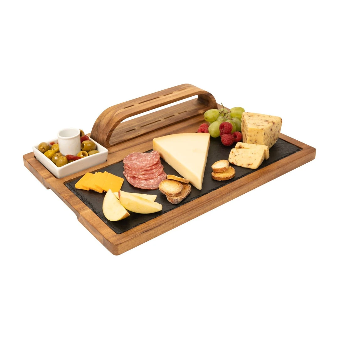Zelancio Slate Cheese Board, 12 Piece Charcuterie Set Includes 4 Stainless Steel Cheese Knives, Bigger Acacia Serving Tray With Slate Board, And Wood Tool Holder 22 Zelancio Slate Cheese Board, 12 Piece Charcuterie Set Includes 4 Stainless Steel Cheese Knives, Bigger Acacia Serving Tray With Slate Board, And Wood Tool Holder