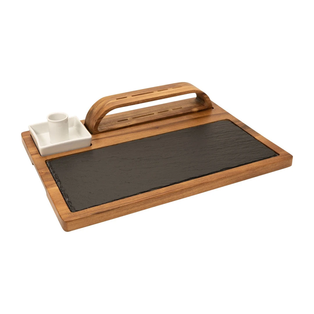 Zelancio Slate Cheese Board, 12 Piece Charcuterie Set Includes 4 Stainless Steel Cheese Knives, Bigger Acacia Serving Tray With Slate Board, And Wood Tool Holder 5 Zelancio Slate Cheese Board, 12 Piece Charcuterie Set Includes 4 Stainless Steel Cheese Knives, Bigger Acacia Serving Tray With Slate Board, And Wood Tool Holder