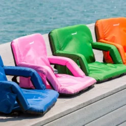 Driftsun Two-Pack Folding Stadium Seats, Reclining Bleacher Chairs HOME GOODS