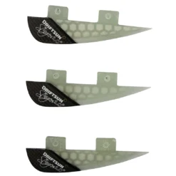 Driftsun 50/50 Replacement Stinger Fins, 1 Inch Honeycomb Skim Style Wakesurf Fins, FCS Box System