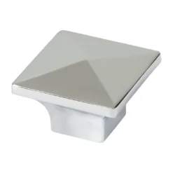 HOME GOODS Engle Hardware Square Pyramid Top Cabinet Knob - Upper Rim - 25 Pack