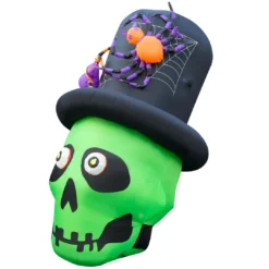 Holidayana 6 Ft Inflatable Halloween Top Hat Skull Yard Decoration Lawn Inflatables 9 Holidayana 6 Ft Inflatable Halloween Top Hat Skull Yard Decoration Lawn Inflatables