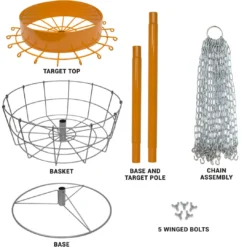 SPORTING GOODS Driftsun Typhoon Heavy Duty Disc Golf Basket, Portable Practice Target