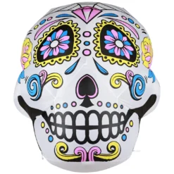 Holidayana Inflatable Halloween Skull Decoration With Built-In Fan And LED Lights HOME GOODS