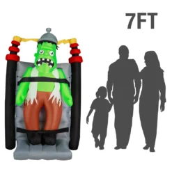 Holidayana 7 Ft Shaking Electrified Monster Experiment Halloween Inflatable HOME GOODS