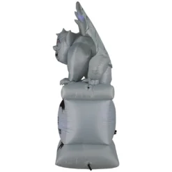 Holidayana 8 Ft Perched Stone Gargoyle On Pedestal Halloween Inflatable