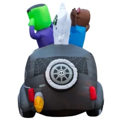 Holidayana Lawn Inflatables 5.5 Ft Inflatable Halloween Monster Hearse Yard Decoration