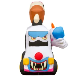 Holidayana 8 Ft Inflatable Halloween Clown Ice Cream Truck Yard Decoration