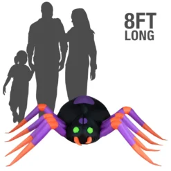 Holidayana 8 Ft Long Creepy Crawly Spider Halloween Inflatable