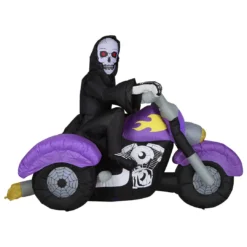 Holidayana HOME GOODS 8 Ft Long Reaper On Trike Chopper Halloween Inflatable