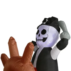 Holidayana HOME GOODS 10 Ft Wide Haunted Pirate Ship Halloween Inflatable