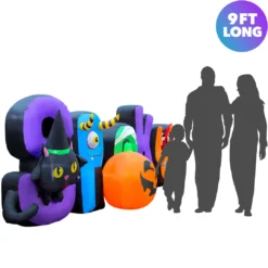 Holidayana 9 Ft Inflatable Halloween Spooky Sign Yard Decoration Lawn Inflatables 13 Holidayana 9 Ft Inflatable Halloween Spooky Sign Yard Decoration Lawn Inflatables