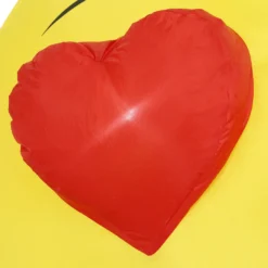 Holidayana HOME GOODS 4.5 Ft Heart Eyes Emoji Inflatable Yard Decoration With Built-in Bulbs, Tie-Downs, And Fan