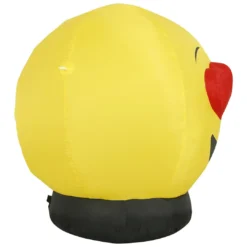 Holidayana HOME GOODS 4.5 Ft Heart Eyes Emoji Inflatable Yard Decoration With Built-in Bulbs, Tie-Downs, And Fan