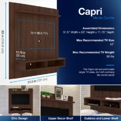 Marketfleet Inc. Capri Home Entertainment And Media Center HOME GOODS