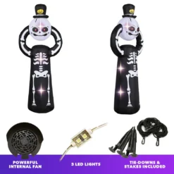 Holidayana HOME GOODS 5 Ft Spooky Headless Skeleton Halloween Inflatable
