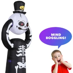 Holidayana HOME GOODS 5 Ft Spooky Headless Skeleton Halloween Inflatable