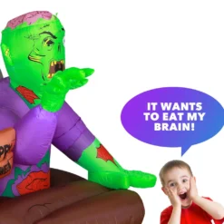 Holidayana 5 Ft Resurrected Graveyard Zombie Halloween Inflatable HOME GOODS