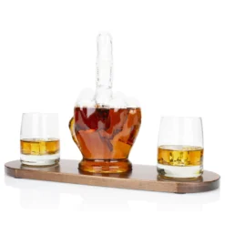 Atterstone Whiskey Middle Finger Decanter Set HOME GOODS